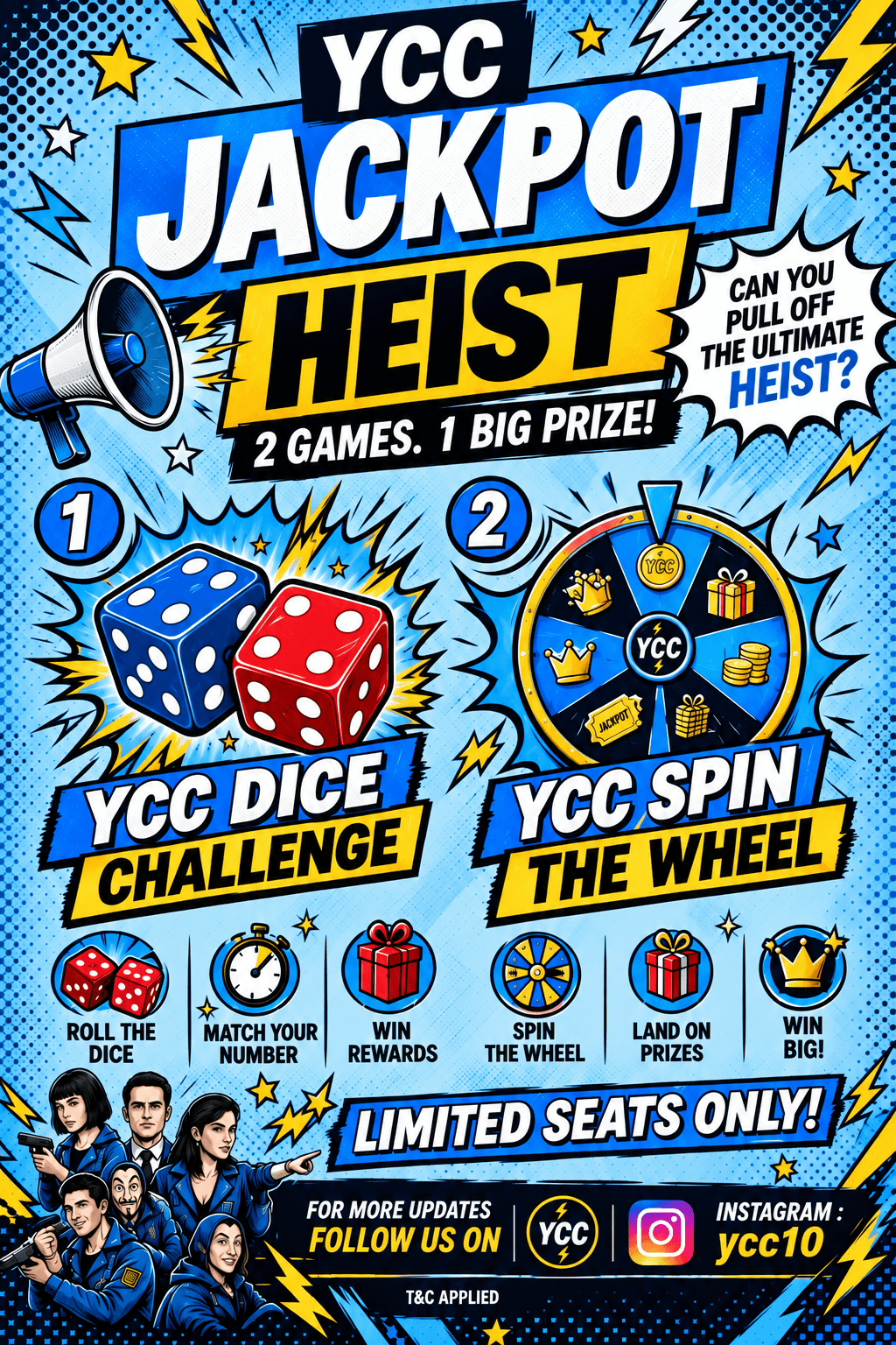 YCC Jackpot Heist poster